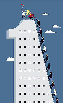 전신 남자 백그라운드 일러스트 비즈니스 협력 사람 정장 여러명 계단 손잡기 깃발 우승 직장인 비즈니스맨 트로피 남자만 국내일러스트 AI파일 직업 옷 다수 모션 최고 상_우승 파일형식 벡터