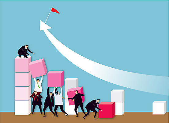 전신 남자 화살표 백그라운드 일러스트 비즈니스 그래프 협력 사람 정장 여러명 깃발 직장인 비즈니스맨 상승 남자만 들어올리기 국내일러스트 AI파일 직업 옷 다수 컨셉 모션 파일형식 벡터