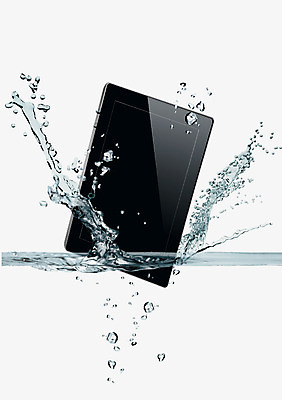 PSD 편집 편집이미지 백그라운드 사람없음 물 태블릿 물방울 빠짐 방수 이미지편집 자연요소 전자제품 스마트기기 파일형식