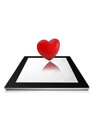 PSD 편집 편집이미지 컬러 백그라운드 사람없음 빨간색 태블릿 하트 이미지편집 모양 전자제품 스마트기기 파일형식