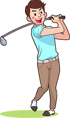 전신 직업 캐릭터 남자 골프 일러스트 홍보캐릭터 운동선수 직업캐릭터 한명 웃음 사람 운동 골프채 스윙 알림 남자만 남자한명만 일러캐릭터 AI파일 1 스포츠 포즈 골프용품 표정 건강 구기 파일형식 벡터