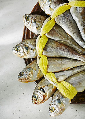 포토 JPG 스튜디오촬영 한국전통 음식 백그라운드 어류 근접촬영 사람없음 추석 선물세트 굴비 두름 추석선물 조기_생선 국내포토 전통 명절 뷰포인트 한국 실내 선물 수중동물 파일형식 명절선물