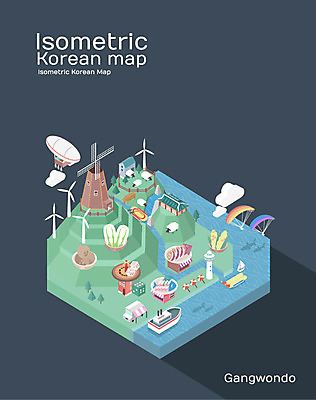 여행 백그라운드 지도 일러스트 감자 한국 등대 옥수수 사람없음 관광지 회 도시 배추 특산물 강원도 아이소메트릭 국내여행 양떼목장 오징어순대 국내일러스트 AI파일 아시아 음식 채소 곡류 목장 순대 파일형식 벡터