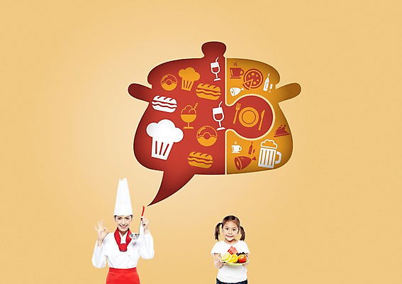 PSD 서양인 외국인 편집이미지 모자 여자 커피 음료 어린이 음식 말풍선 과일 맥주 피자 요리사모자 요리 웃음 들기 사람 손짓 소녀 상반신 성인 두명 컵 요리사 햄버거 도넛 냄비 OK 국자 여자만 이미지편집 직업 모자_잡화 식기 잡화 모션 주방용품 디저트 주류 패스트푸드 서양음식 표정 인종 솥 파일형식