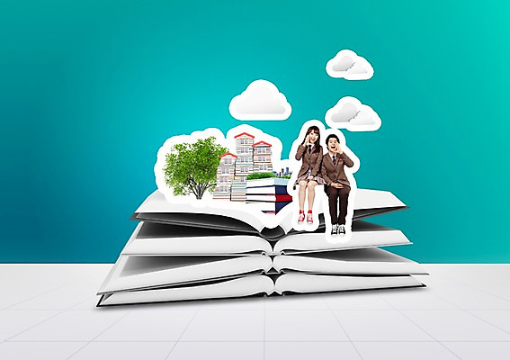 전신 PSD 나무 식물 구름 편집이미지 학생 여학생 여자 교육 남자 교복 남학생 청소년 사람 앉기 동양인 두명 10대 책 쌓기 외침 한국인 청소년교육 십대만 이미지편집 자연요소 옷 모션 인종 소리 파일형식