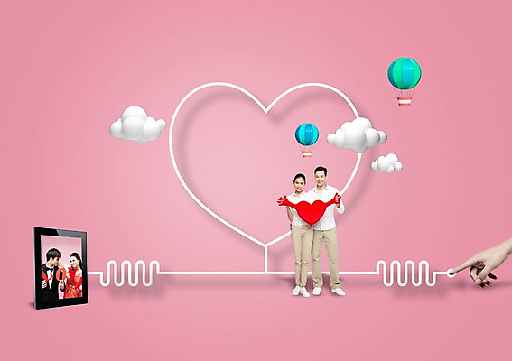 전신 PSD 서양인 외국인 백인 구름 편집이미지 커플 여자 남자 커플라이프 사랑 서기 들기 사람 여러명 상반신 20대 성인 태블릿 열기구 하트 청년만 성인만 이미지편집 자연요소 모양 라이프스타일 감정 다수 관계 항공교통 모션 인종 청년 전자제품 스마트기기 파일형식