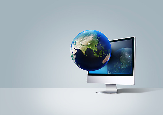 PSD 편집이미지 지구 비즈니스 사람없음 컴퓨터 글로벌 모니터 글로벌비즈니스 이미지편집 전자제품 파일형식
