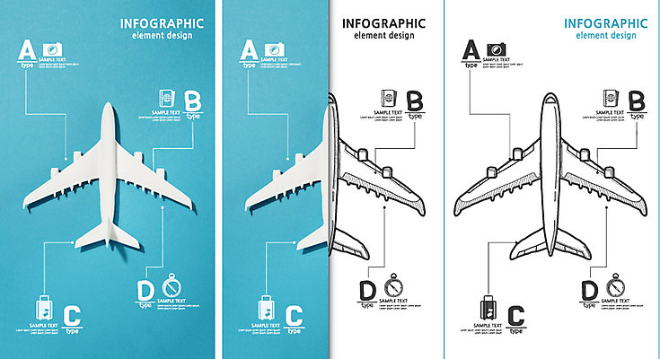 편집 편집이미지 컬러 하늘색 백그라운드 포토일러 그래프 비행기 사람없음 자료 인포그래픽 비교 합성 타입 이미지편집 AI파일 컨셉 항공교통 대중교통 파란색 파일형식 벡터