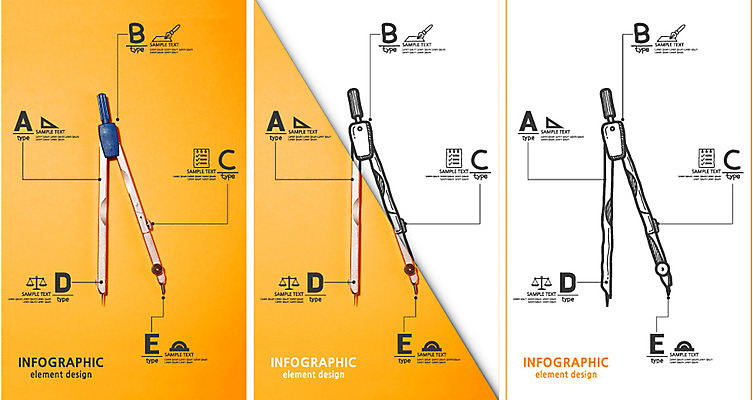 편집 편집이미지 컬러 백그라운드 포토일러 그래프 학용품 사람없음 주황색 자료 인포그래픽 비교 합성 컴파스 타입 이미지편집 AI파일 컨셉 문구용품 파일형식 벡터