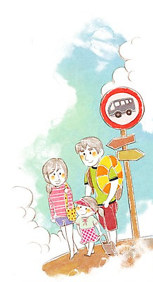 PSD 라이프스타일 여자 남자 딸 어린이 여행 일러스트 가족 엄마 가족여행 사람 소녀 세명 여름휴가 바캉스 여행가방 화목 표지판 아빠 버스정류장 즐거움 튜브 국내일러스트 감정 컨셉 가방 관계 휴가 알림판 생활 역 파일형식 여름_계절