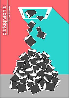 교육 백그라운드 일러스트 사람없음 책 스마트기기 태블릿 픽토그램 쌓기 변화 전자책 떨어짐 스마트 정보화시대 편리함 국내일러스트 AI파일 컨셉 모션 전자제품 파일형식 벡터