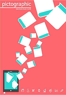 교육 백그라운드 일러스트 사람없음 책 스마트기기 태블릿 픽토그램 변화 전자책 스마트 정보화시대 편리함 국내일러스트 AI파일 컨셉 전자제품 파일형식 벡터