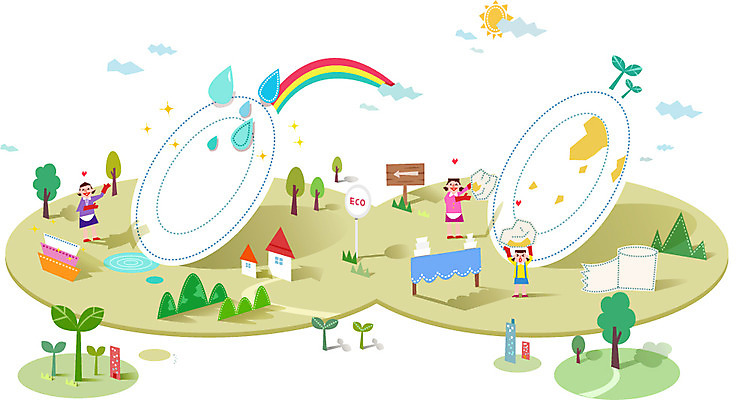 라이프스타일 그릇 접시 여자 일러스트 사람 세명 자연보호 그린캠페인 화장지 설거지 분석 친환경 활기 에코라이프 복잡 여자만 국내일러스트 AI파일 식기 캠페인 컨셉 가사 자연 생활 환경 보호 에코 파일형식 벡터