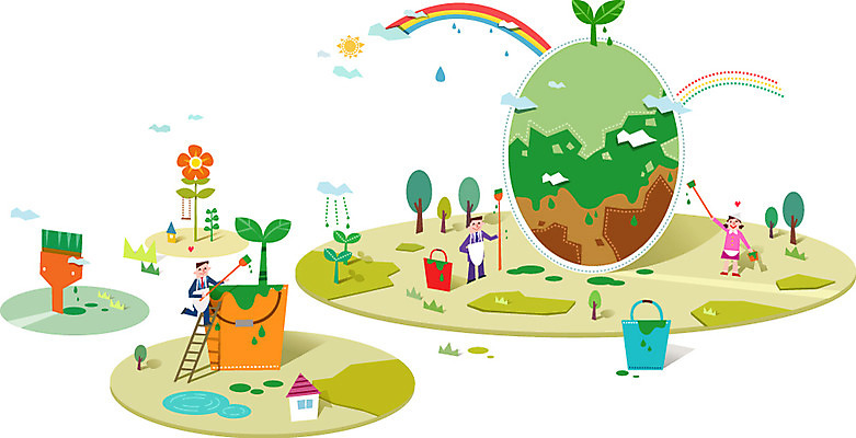 식물 라이프스타일 여자 남자 일러스트 자연 사람 세명 초록색 새싹 자연보호 그린캠페인 페인트 양동이 분석 친환경 활기 에코라이프 복잡 국내일러스트 AI파일 캠페인 컬러 컨셉 생활 환경 보호 에코 생태계 파일형식 벡터
