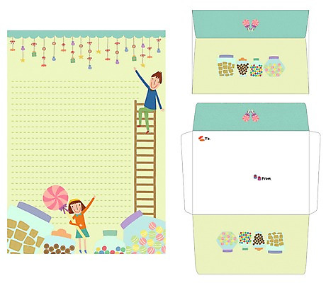 PSD 템플릿 커플 여자 남자 사다리 편지봉투 프레임 사탕 선물 틀 사람 두명 세트 편지 편지지 레터폼 이미지템플릿 관계 디저트 봉투 도구 파일형식