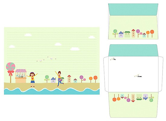 PSD 템플릿 커플 여자 남자 바다 편지봉투 프레임 사탕 선물 틀 사람 해변 두명 세트 편지 편지지 레터폼 이미지템플릿 관계 디저트 봉투 파일형식