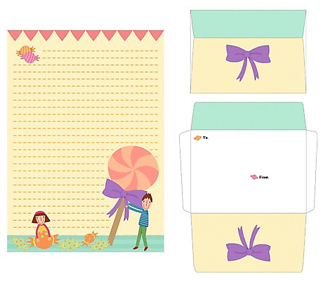 PSD 템플릿 커플 여자 남자 리본 편지봉투 프레임 막대사탕 사탕 선물 틀 사람 두명 세트 편지 편지지 레터폼 이미지템플릿 관계 디저트 봉투 파일형식