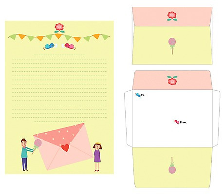 PSD 템플릿 커플 여자 남자 프로포즈 편지봉투 프레임 사탕 선물 틀 사람 두명 세트 편지 편지지 레터폼 이미지템플릿 관계 디저트 봉투 파일형식