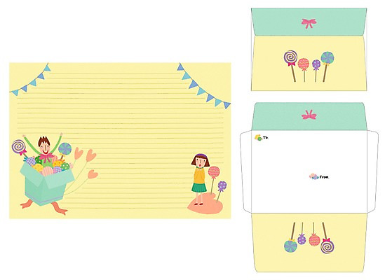 PSD 템플릿 커플 여자 남자 리본 편지봉투 프레임 사탕 선물 틀 사람 두명 선물상자 세트 편지 편지지 레터폼 이미지템플릿 관계 디저트 봉투 상자 파일형식