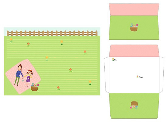 PSD 템플릿 커플 여자 남자 편지봉투 프레임 틀 사람 잔디 두명 울타리 세트 소풍 음악감상 편지 편지지 레터폼 돗자리 이미지템플릿 식물 관계 봉투 담장 야외활동 감상 파일형식