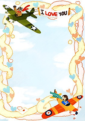 PSD 커플 여자 남자 백그라운드 일러스트 하늘 비행기 프레임 사랑 사람 두명 비행 국내일러스트 감정 관계 항공교통 대중교통 파일형식