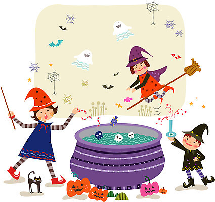 여자 남자 어린이 백그라운드 일러스트 재료 사람 이벤트 세명 약 축제 기쁨 할로윈 항아리 벌레 즐거움 마술봉 마녀 마녀복장 마법빗자루 어린이만 국내일러스트 AI파일 감정 곤충 의학 도자기 빗자루 마술도구 이벤트의상 파일형식 벡터