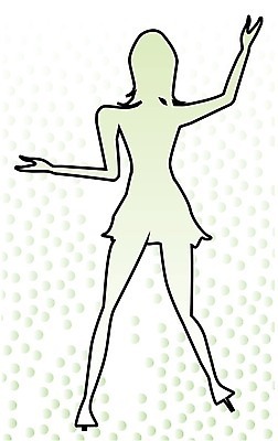 EPS 해외이미지 여자 실루엣 일러스트 공 미술 초록색 거품 댄서 춤 그림 디스코 시들음 그런지 얇은 해외202004 해외일러스트 직업 음악 컬러 문화예술 촬영기법 사람 파일형식 벡터 이미지허브