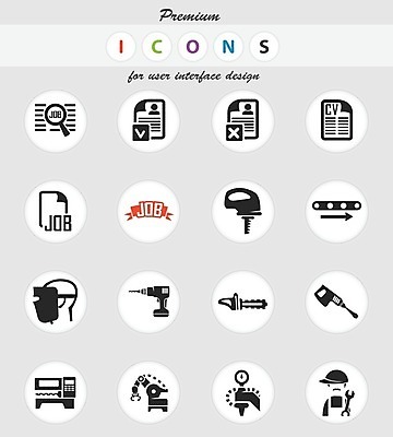 EPS 해외이미지 직업 일러스트 가면 기계 엔지니어 심볼 로봇 송곳 용광로 용접공 컨베어밸트 해외202004 해외일러스트 기술자 파일형식 벡터 이미지허브