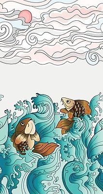 EPS 해외이미지 동물 전통 디자인 꽃 아시아 문화 야생동물 백그라운드 패턴 일러스트 자연 수채화 어류 미술 동양인 그래픽 물 여름 강 일본 검은색 중국 봄 흐름 벚꽃 나뭇가지 직물 화려 우아함 인쇄 문신 심볼 타일 그림 잉어 고립 스타일 해외202004 해외일러스트 자연요소 나무 식물 계절 나라 컬러 컨셉 무늬 문화예술 인종 수중동물 생태계 파일형식 벡터 이미지허브