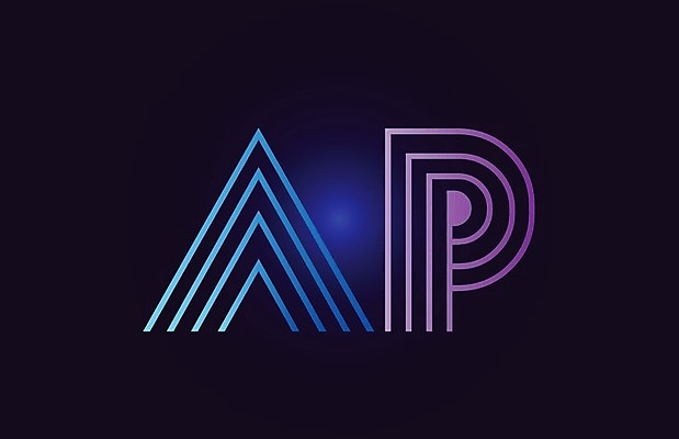 EPS 해외이미지 모양 템플릿 디자인 알파벳 선 분홍색 백그라운드 일러스트 회사 비즈니스 추상 경사 타이포그라피 파란색 흰색 P 편지 심볼 신분 A 엘리먼트 활자 레터링 해외202004 해외일러스트 문자 영어 컬러 무늬 활자판 파일형식 벡터 이미지허브