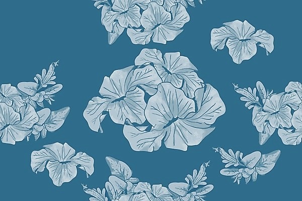 EPS 해외이미지 꽃잎 꽃 백그라운드 잎 꽃무늬 패턴 일러스트 수채화 사람없음 장미 들꽃 해외202004 해외일러스트 식물 무늬 파일형식 벡터 이미지허브