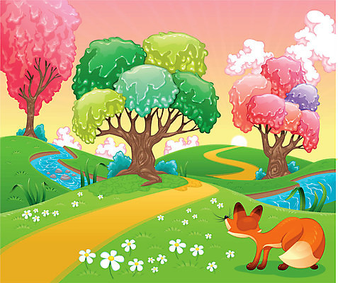 EPS 해외이미지 나무 동물 캐릭터 계절 꽃 길 채소 일러스트 자연 하늘 파노라마 이야기 풍경 목재 여름 정원 봄 성장 시골 숲 만화 땅 코믹 여우 고립 우화 해외202004 해외일러스트 일러캐릭터 식물 재료 포유류 촬영기법 생태계 파일형식 벡터 이미지허브