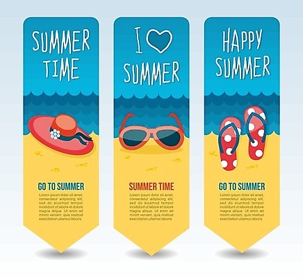EPS 해외이미지 배너 세로배너 일러스트 해변 사람없음 파란색 선글라스 노란색 하트 쪼리 비치모자 배너세트 해외202004 해외일러스트 모양 모자_잡화 안경 바다 컬러 세로 세트 샌들 파일형식 벡터 이미지허브