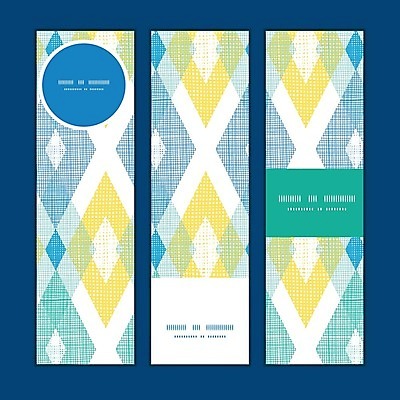 EPS 해외이미지 디자인 배너 일러스트 프레임 사람없음 파란색 세트 노란색 마름모 스타일 해외202004 해외일러스트 도형 컬러 파일형식 벡터 이미지허브