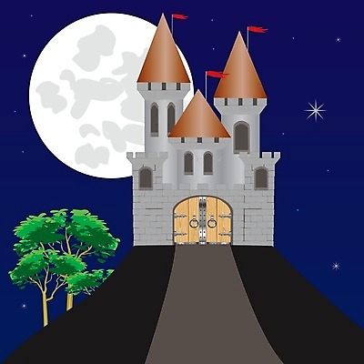 EPS 해외이미지 나무 별 도로 일러스트 창문 자연 동화 주택 자물쇠 탑 궁전 달 깃발 성 보호 야간 언덕 잠금 해외202004 해외일러스트 자연요소 식물 건축물 길 컨셉 고건축 교통시설 건물 생태계 보안 파일형식 벡터 이미지허브