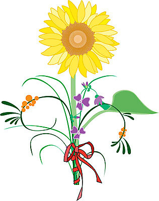 EPS 해외이미지 식물 계절 꽃 리본 백그라운드 꽃무늬 일러스트 자연 해바라기 선물 사랑 빨간색 정원 맑음 축제 봄 흰색 원예 고립 이국적 해외202004 해외일러스트 감정 컬러 무늬 날씨 취미 생태계 파일형식 벡터 이미지허브