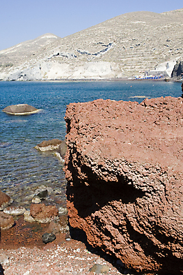 포토 JPG 해외이미지 바다 섬 여행 자연 하늘 휴가 휴식 풍경 사람없음 야외 물 여름 파란색 관광지 태양 흰색 뜨거움 투명 지중해 그리스 화산 암초 타운 산토리니 이국적 해외202004 해외포토 자연요소 계절 유럽 컬러 컨셉 산 도시 생태계 파일형식 이미지허브