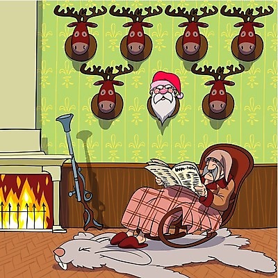 EPS 해외이미지 디자인 계절 무기 백그라운드 크리스마스 겨울 일러스트 불 휴가 사슴 새해 기념 프레임 장식 산타클로스 총 축하 인사 12월 만화 연도 복고 사냥꾼 순록 엽총 클라우스 해외202004 해외일러스트 자연요소 직업 기념일 컨셉 포유류 예절 날짜 파일형식 벡터 이미지허브