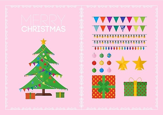 EPS 해외이미지 나무 행복 별 크리스마스 일러스트 공 새해 프레임 선물 크리스마스트리 화환 줄무늬 램프 신용카드 눈송이 초승달 활 엽서 해외202004 해외일러스트 자연요소 식물 기념일 꽃 감정 무늬 조명 눈_날씨 금융 달 편지 파일형식 벡터 이미지허브