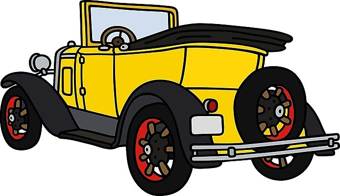 EPS 해외이미지 스포츠 일러스트 교통시설 자동차 빨간색 노란색 검은색 수확 레이싱 클래식 만화 오픈카 복고 모터 옛날 해외202004 해외일러스트 육상교통 컬러 교통 컨셉 농업 승용차 시합 시설 파일형식 벡터 이미지허브