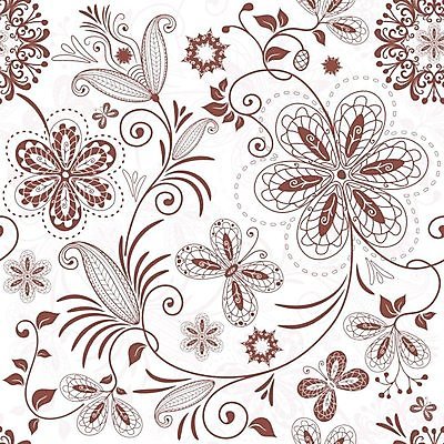 EPS 해외이미지 디자인 꽃 줄기 나비 백그라운드 잎 여러마리 일러스트 사람없음 갈색 화려 해외202004 해외일러스트 식물 컬러 다수 곤충 컨셉 파일형식 벡터 이미지허브