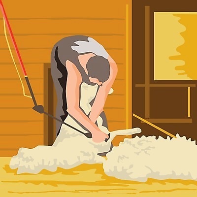 EPS 해외이미지 동물 직업 전통 디자인 포스터 농업 일러스트 그래픽 농장 가축 공구 시골 잡기 양 농부 인쇄 자르기 복고 정사각형 면도 양모 밭일 얇은 양털 해외202004 해외일러스트 도형 산업 포유류 모션 도구 직물 파일형식 벡터 이미지허브