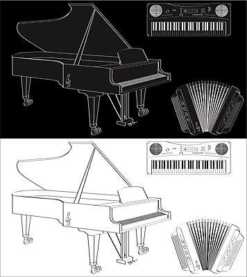 EPS 해외이미지 모양 실루엣 줄 음악 백그라운드 일러스트 노래 놀이 여러명 세트 파티 검은색 소리 콘서트 장비 흰색 기구 키보드 악단 오르간 클래식 심볼 오브젝트 클럽 오디오 재즈 오케스트라 고립 뮤지컬 해외202004 해외일러스트 컬러 다수 컨셉 문화예술 촬영기법 사람 이벤트 전자제품 공연 건반악기 파일형식 벡터 이미지허브