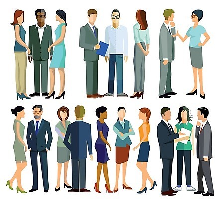 EPS 해외이미지 직업 일러스트 회사 비즈니스 성공 대화 사람 친구 사무실 비즈니스맨 종업원 직원 고용 의무 해외202004 해외일러스트 남자 컨셉 관계 말하기 구직 직장인 채용 파일형식 벡터 이미지허브