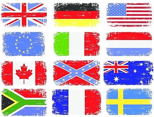 EPS 해외이미지 배너 유럽 캐나다 일러스트 아프리카 영국 독일 스웨덴 그래픽 미국 이탈리아 손상 프랑스 깃발 호주 큼 네덜란드 찢어짐 시들음 남쪽 프랑스어 휘장 그런지 해외202004 해외일러스트 문자 나라 컨셉 북아메리카 모션 북유럽 오세아니아 크기 방향 파일형식 벡터 이미지허브