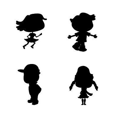 EPS 해외이미지 디자인 행복 실루엣 어린이 일러스트 놀이 미래 새로움 미술 소년 그래픽 장식 걸음마 스타일 해외202004 해외일러스트 남자 감정 컨셉 모션 문화예술 촬영기법 사람 파일형식 벡터 이미지허브