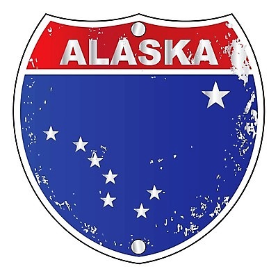 EPS 해외이미지 일러스트 그래픽 빨간색 파란색 미국 흰색 깃발 고속도로 사인 그림 방패 알래스카 고립 해외202004 해외일러스트 도로 컬러 북아메리카 파일형식 벡터 이미지허브