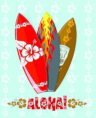 EPS 해외이미지 영어 일러스트 타이포그라피 사람없음 서핑보드 서핑 히비스커스 알로하 해외202004 해외일러스트 문자 꽃 수상스포츠 인사 보드_스포츠 파일형식 벡터 이미지허브
