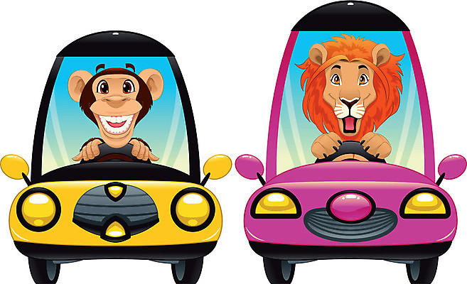 EPS 해외이미지 동물 캐릭터 일러스트 자동차 미소 장난감 운전 원숭이 표현 아기 바퀴 사자 만화 오브젝트 택시 코믹 고립 해외202004 해외일러스트 일러캐릭터 육상교통 포유류 모션 승용차 표정 사람 파일형식 벡터 이미지허브