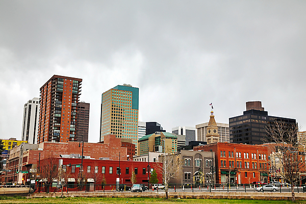 포토 JPG 해외이미지 건축양식 하늘 아침 사람없음 고층빌딩 미국 도시 도심 스카이라인 빛망울 콜로라도 해외202004 해외포토 주간 건축 북아메리카 빌딩 빛 파일형식 이미지허브